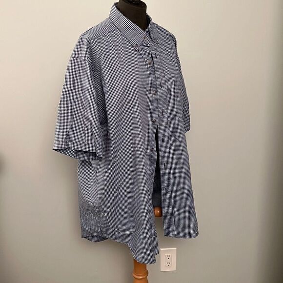 Wrangler Men's Rugged Wear - Pin Patterned Short Sleeve Button Down - Picture 7 of 8